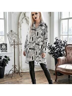 WOWO Newspaper blouse